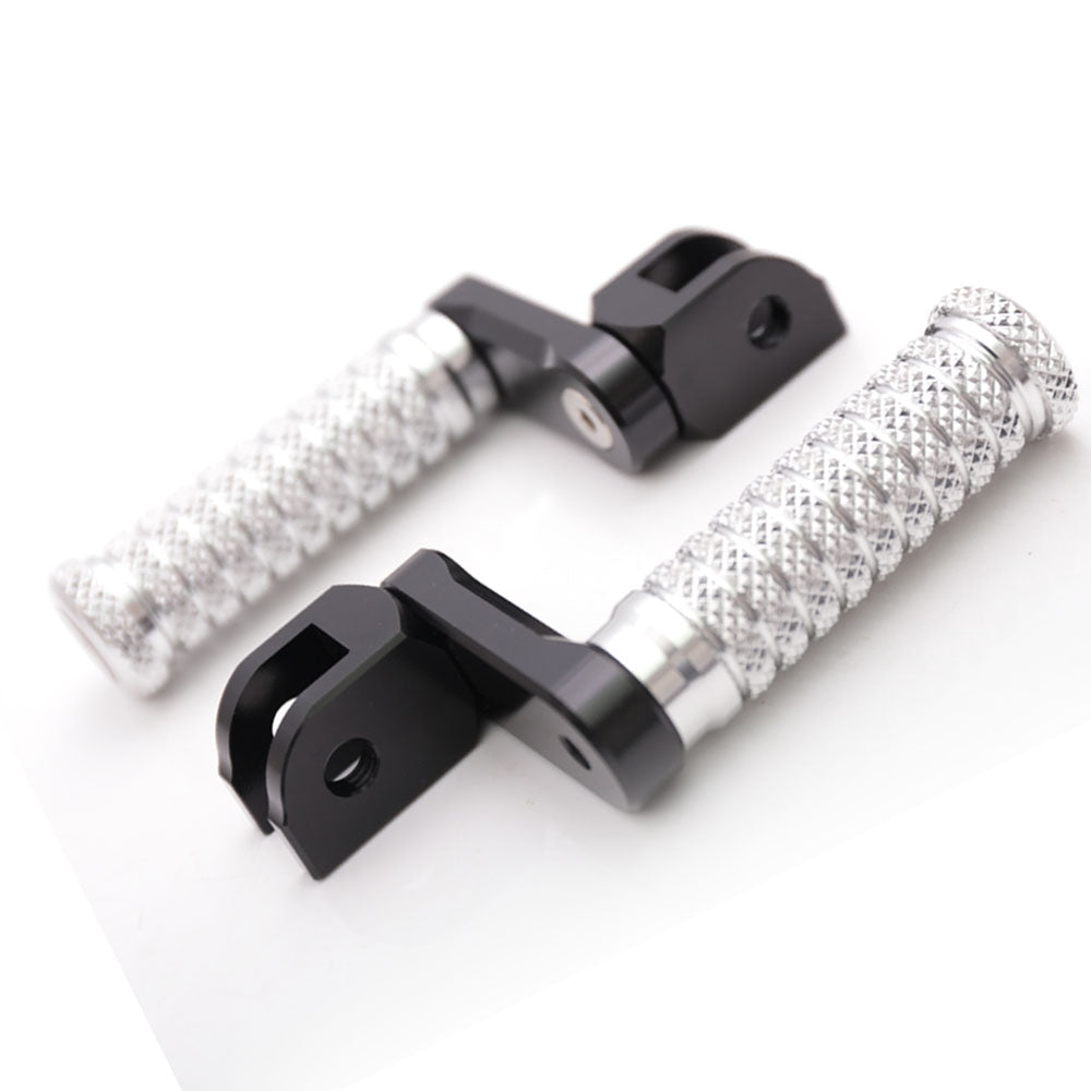 Fit Harley Davidson Breakout XR1200 Fatboy 40mm Adjustable M-Grip POLE Front Foot Pegs - MC Motoparts