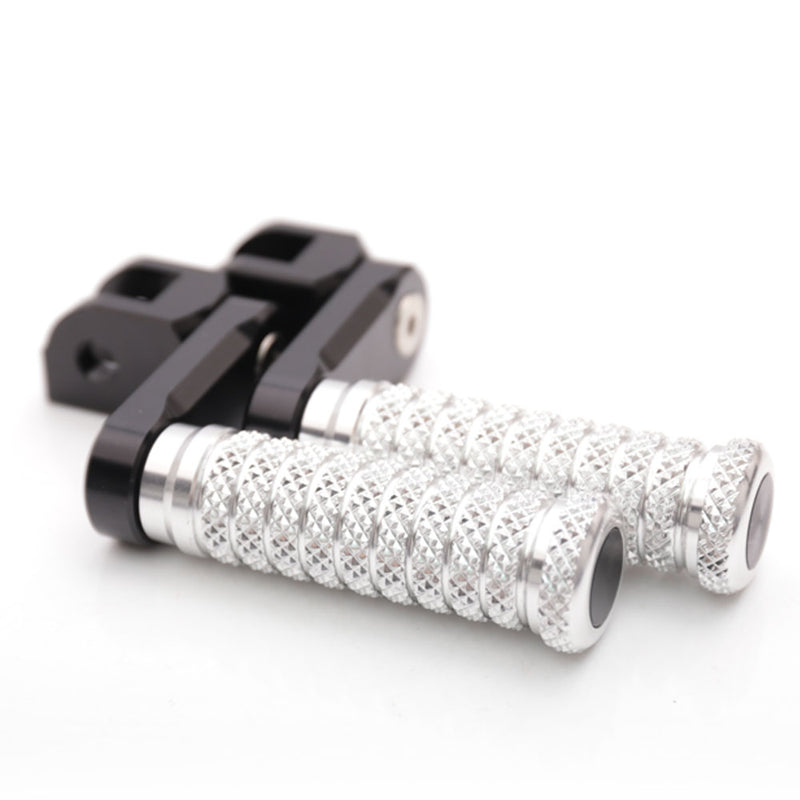 Fit Honda ST1300 VTR1000 Z125M 40mm Adjustable M-Grip POLE Front Foot Pegs - MC Motoparts