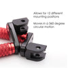 Fit Ducati Monster 696 796 1000 1100 40mm Extension M-Grip POLE Front Foot Pegs - MC Motoparts