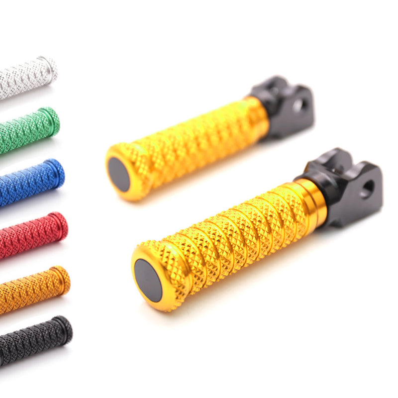 Fits Yamaha FZ1 FZ6 FZ8 MT-09 MT-07 M-Grip POLE Front Foot Pegs - MC Motoparts