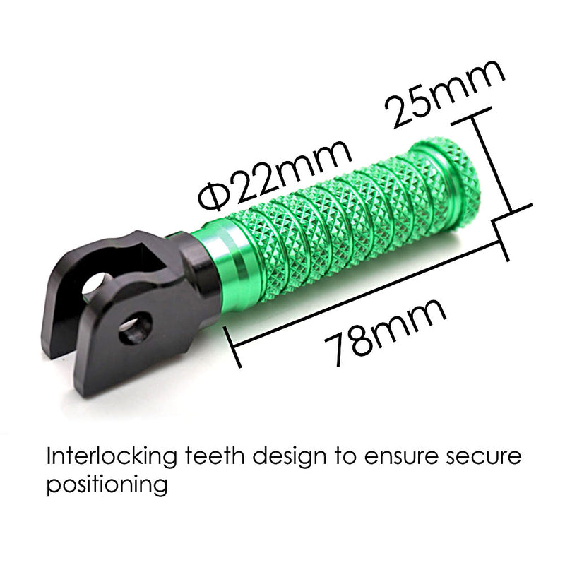 Fits Buell 1125R S1 S3 X1 XV12R M-Grip POLE Front Foot Pegs - MC Motoparts