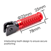 Fits Triumph Scrambler Speed Triple Sprint GT M-Grip POLE Front Foot Pegs - MC Motoparts