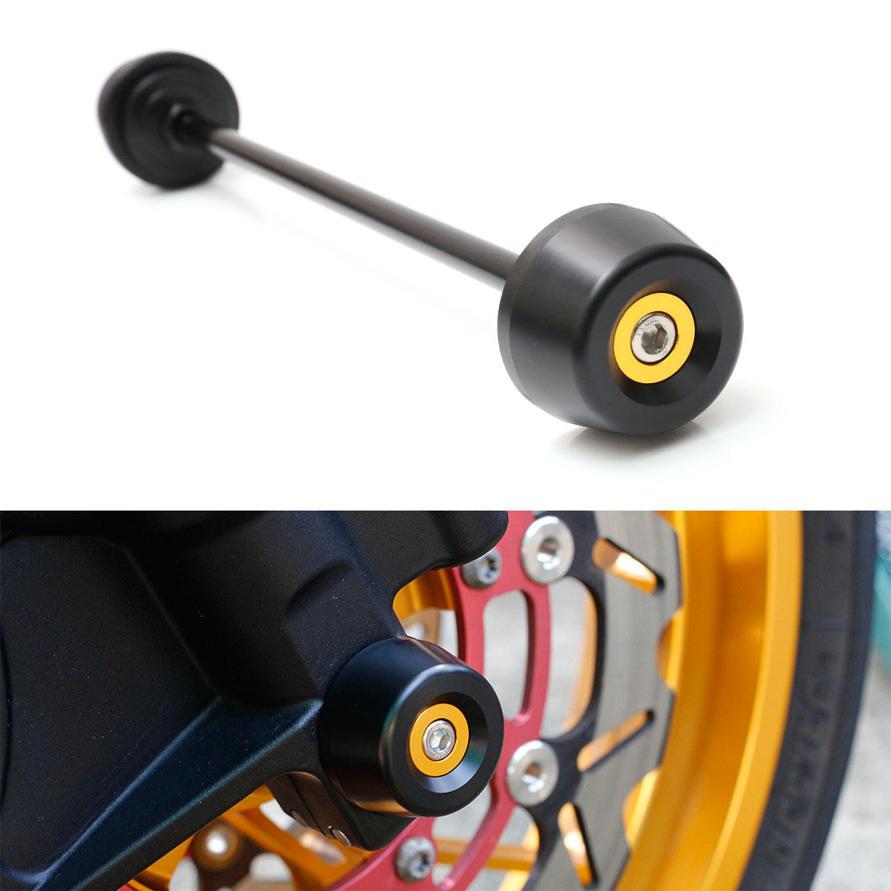 Fits Triumph Tiger 800 XR XRX XRT Aluminum Delrin Front Axle Fork Slider - MC Motoparts