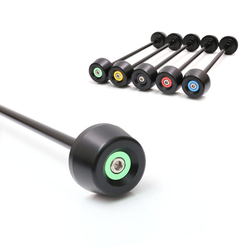 Fits BMW S1000RR 09-15 S1000R 14-15 Aluminum Delrin Front Axle Fork Slider - MC Motoparts