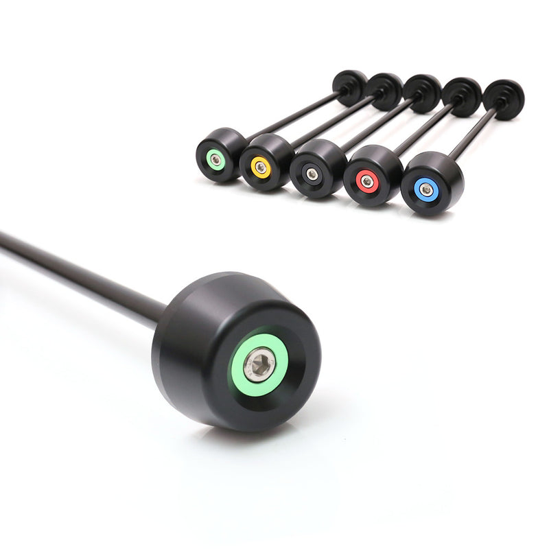 Fits Kawasaki Ninja ZX-6R 636 2013-2015 Aluminum Delrin Front Axle Fork Slider - MC Motoparts
