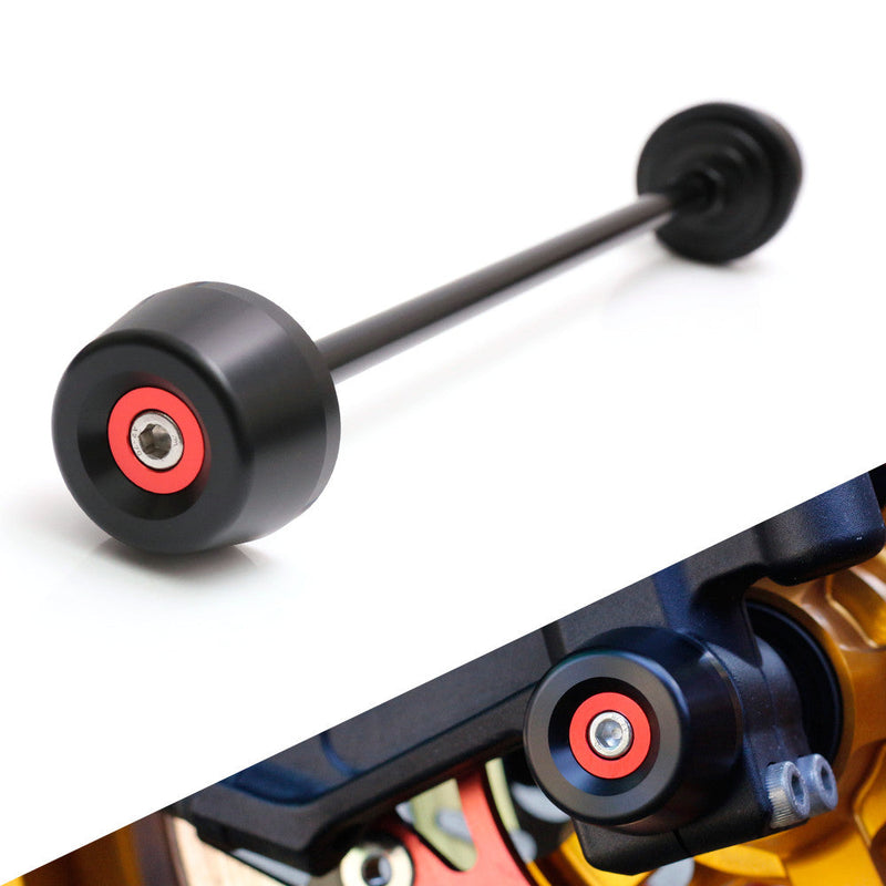 Fits Triumph Daytona 675 R Street Triple 675 Aluminum Delrin Rear Axle Fork Slider - MC Motoparts