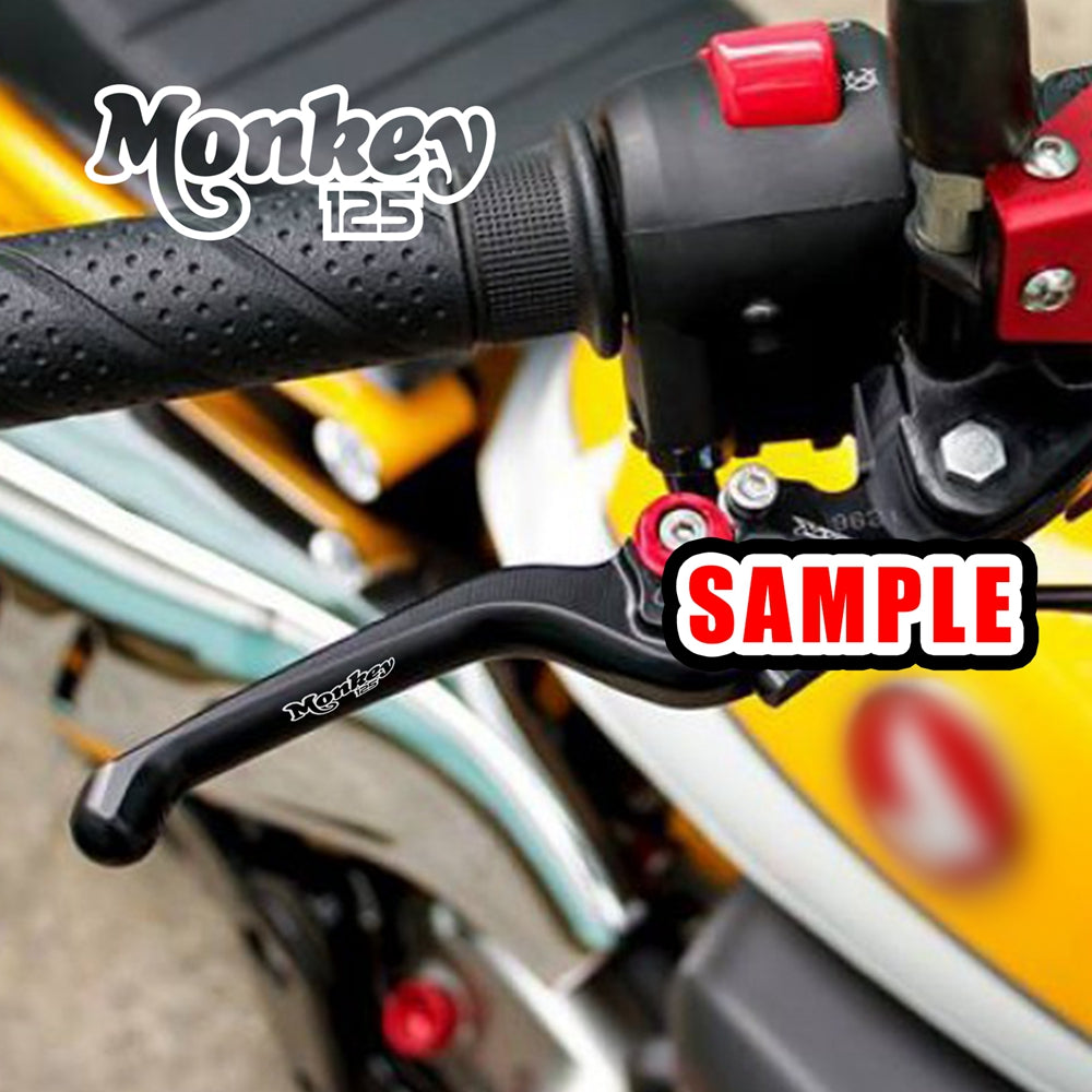 Fits Honda Monkey Z125M Logo Engraved Brake Clutch Short Lever - MC Motoparts