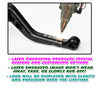 Fit Kawasaki Z800 13-16 Logo Engraved Green Brake Clutch Long Lever - MC Motoparts
