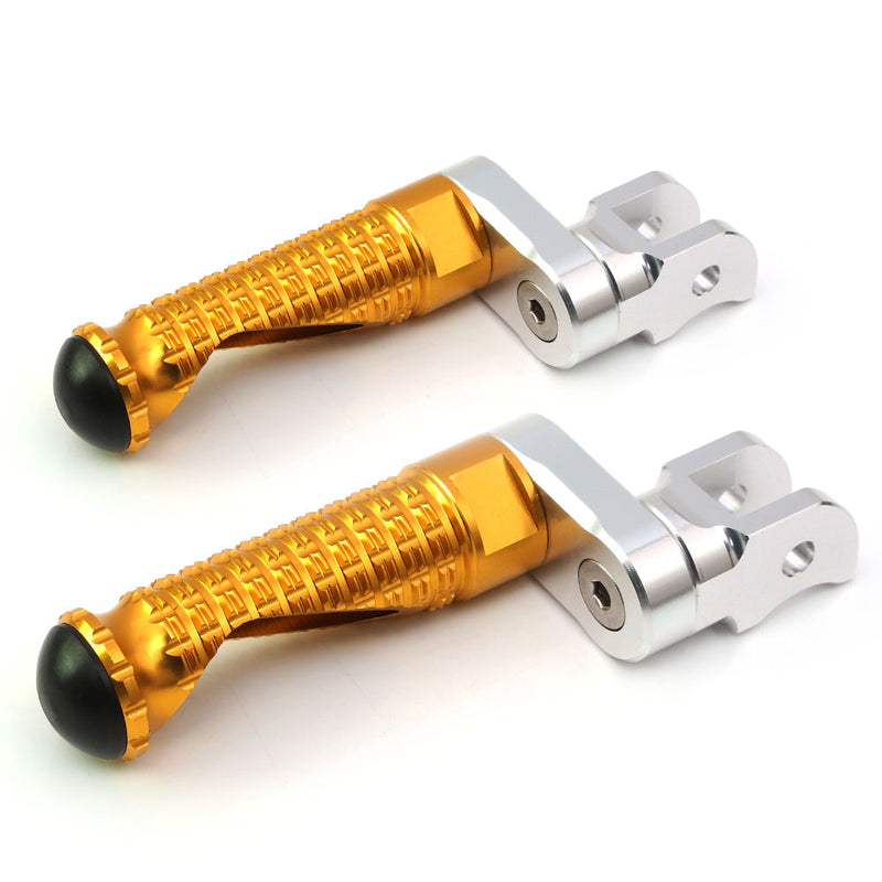 Fit Kawasaki ER6F ER6N Ninja 300 250R MPRO 25mm Adjustable Front Foot Pegs - MC Motoparts
