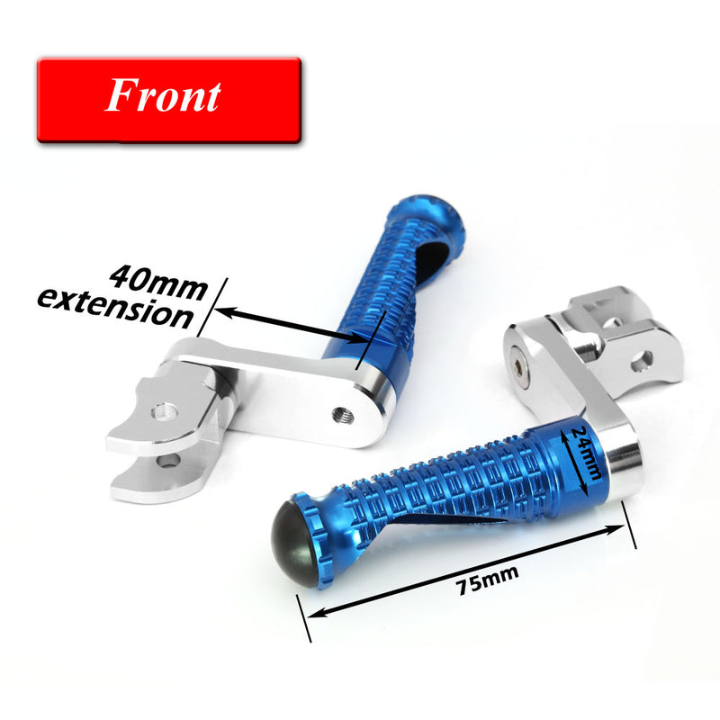 Fit Ducati Streetfighter Multistrada 620 1260 MPRO 40mm Multi-step Front Foot Pegs - MC Motoparts