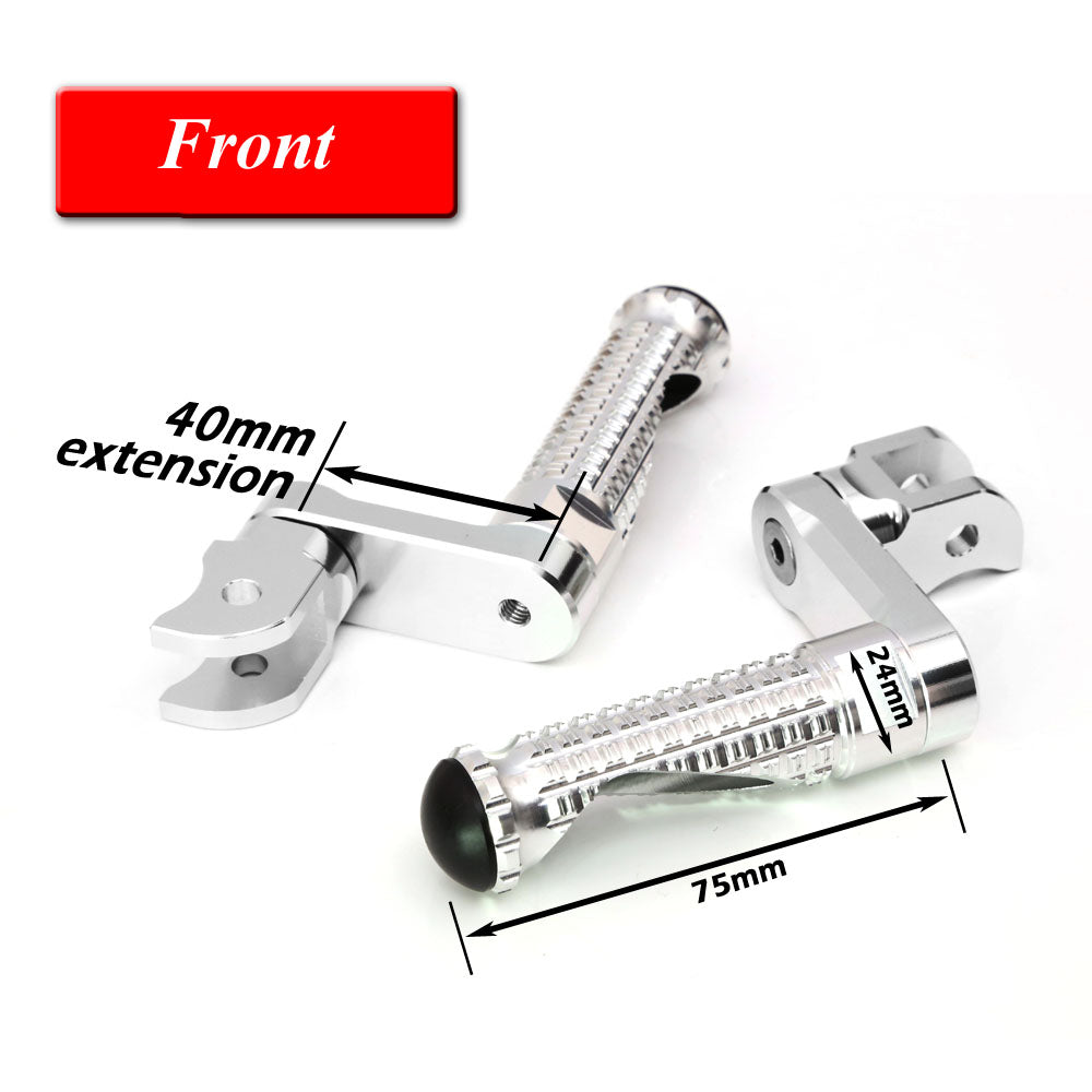 Fit Triumph Trophy 900 Tiger 955i Speed Four MPRO 40mm Extension Front Foot Pegs - MC Motoparts