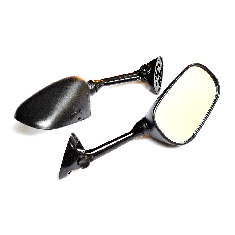 Fit Suzuki GSX-R 600 GSX-R 750 Black eMark Aftermarket Rear View Mirrors - MC Motoparts