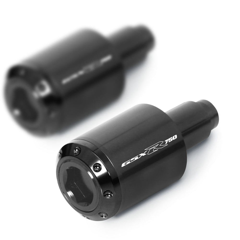 Fit Suzuki GSX-R 750 2006-2019 Engraved Logo ATOM Bar Ends - MC Motoparts