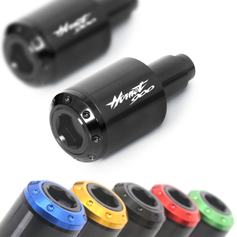 Fit Honda CB 919 Hornet 02-07 Engraved Logo ATOM Bar Ends - MC Motoparts