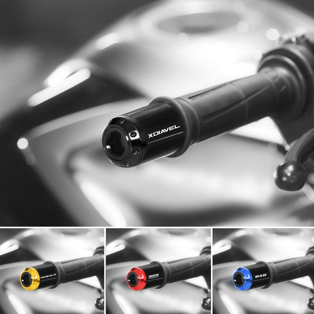 Fit Ducati Monster 797 2017-2018 Engraved Logo ATOM Bar Ends - MC Motoparts