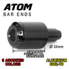 Fit Yamaha T-MAX 530 XP530 12-19 Engraved Logo ATOM Bar Ends - MC Motoparts