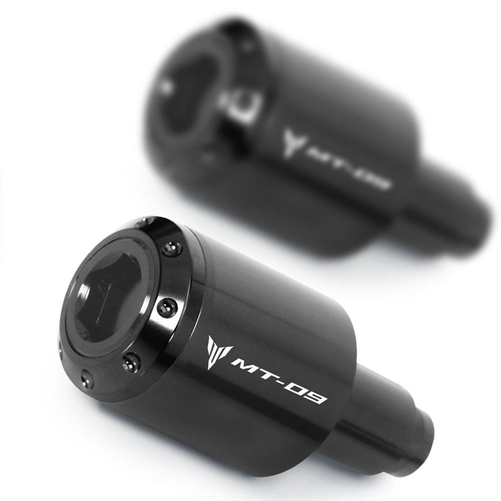 Fit Yamaha MT-09 FZ-09 2013-2019 Engraved Logo ATOM Bar Ends - MC Motoparts