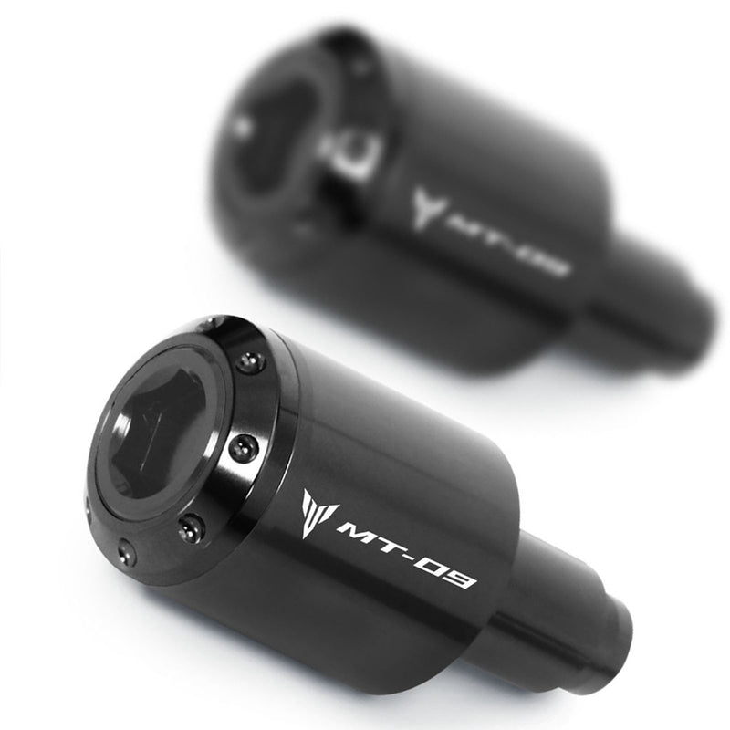 Fit Yamaha MT-09 FZ-09 2013-2019 Engraved Logo ATOM Bar Ends - MC Motoparts