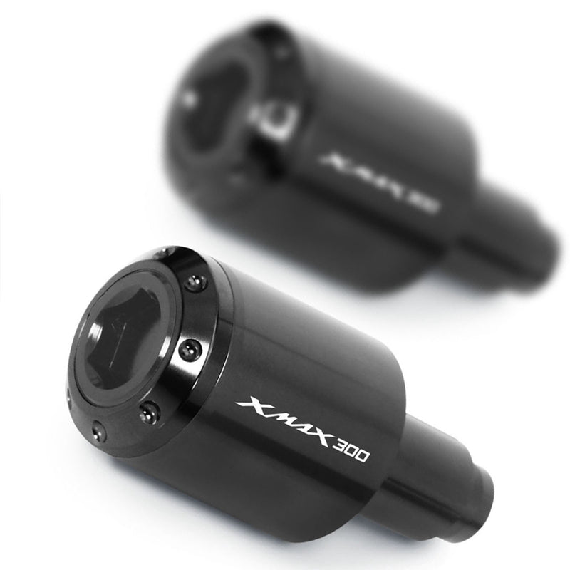 Fit Yamaha X-Max 300 2017-2019 Engraved Logo ATOM Bar Ends - MC Motoparts