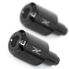Fit Kawasaki Z250 Z300 Z1000 Engraved Logo ATOM Bar Ends - MC Motoparts