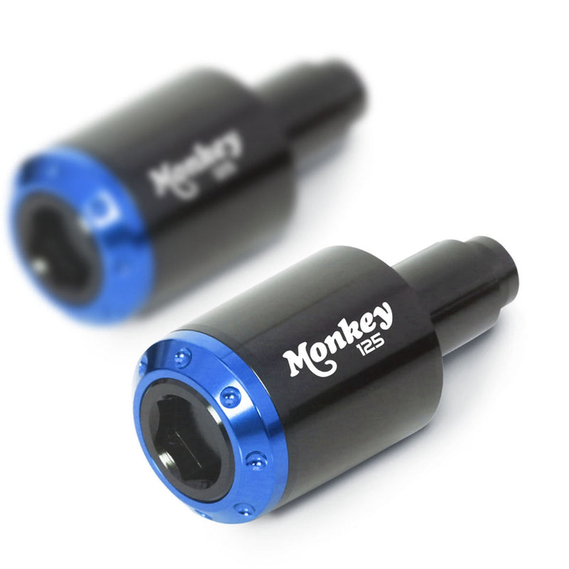 Fit Honda MONKEY 125 2018-2021 Engraved Logo ATOM Bar Ends - MC Motoparts