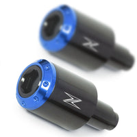 Fit Kawasaki Z250 Z300 Z1000 Engraved Logo ATOM Bar Ends - MC Motoparts