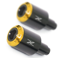 Fit Kawasaki Z250 Z300 Z1000 Engraved Logo ATOM Bar Ends - MC Motoparts