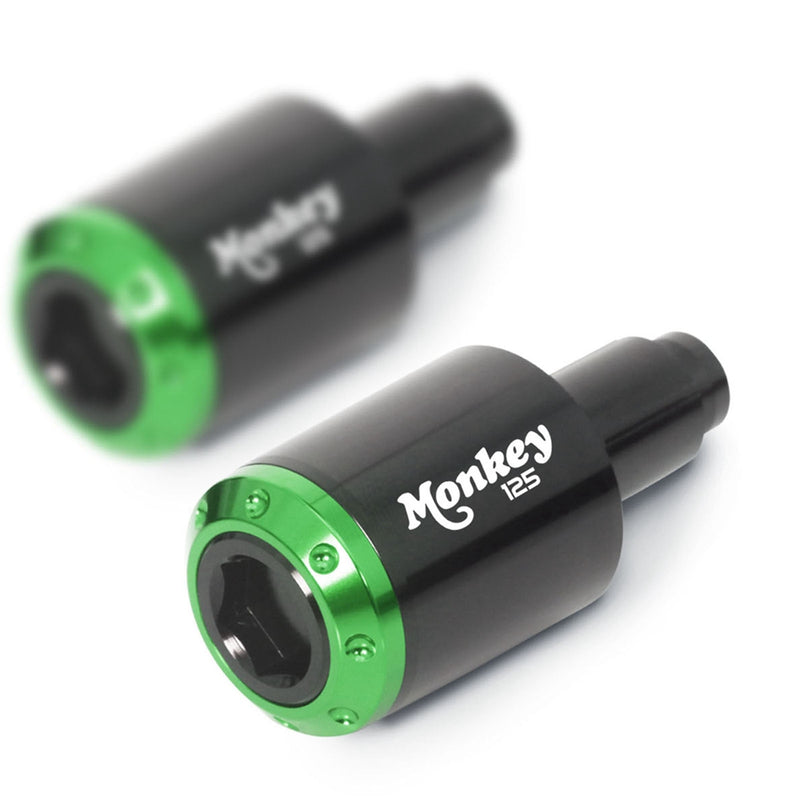 Fit Honda MONKEY 125 2018-2021 Engraved Logo ATOM Bar Ends - MC Motoparts