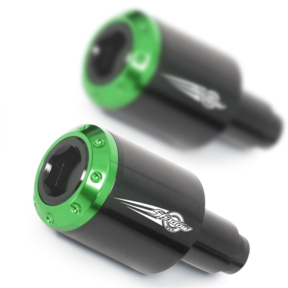 Fit Honda Shadow VT750 2001-2015 Engraved Logo ATOM Bar Ends - MC Motoparts