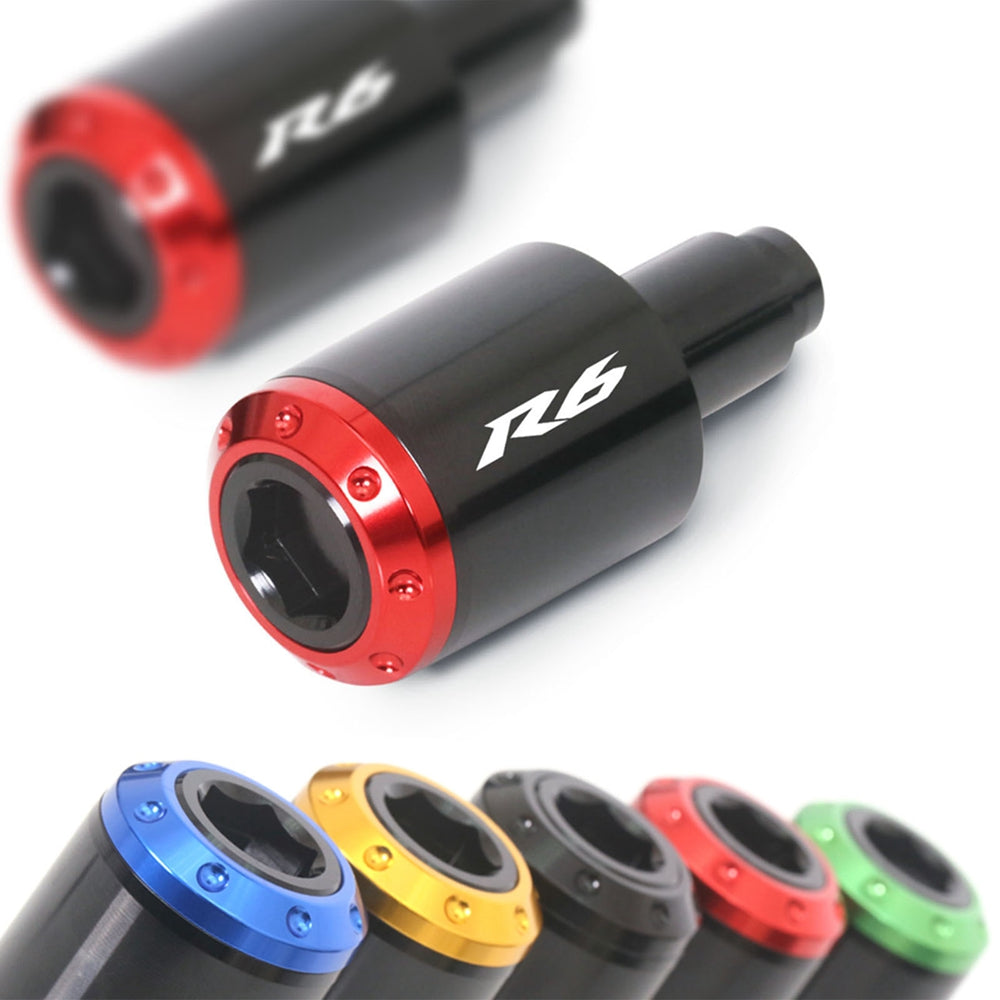 Fit Yamaha YZF R6 2006-2016 Engraved Logo ATOM Bar Ends - MC Motoparts