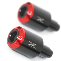 Fit Kawasaki Z250 Z300 Z1000 Engraved Logo ATOM Bar Ends - MC Motoparts