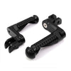 Fits Kawasaki Ninja 400 300 650R BLACK SHADOW 40mm Extension Front Foot Pegs - MC Motoparts