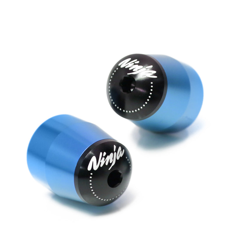 Fits Kawasaki Ninja 250R 300R 1000SX 400 Engraved Logo LIM Handle Bar Ends - MC Motoparts