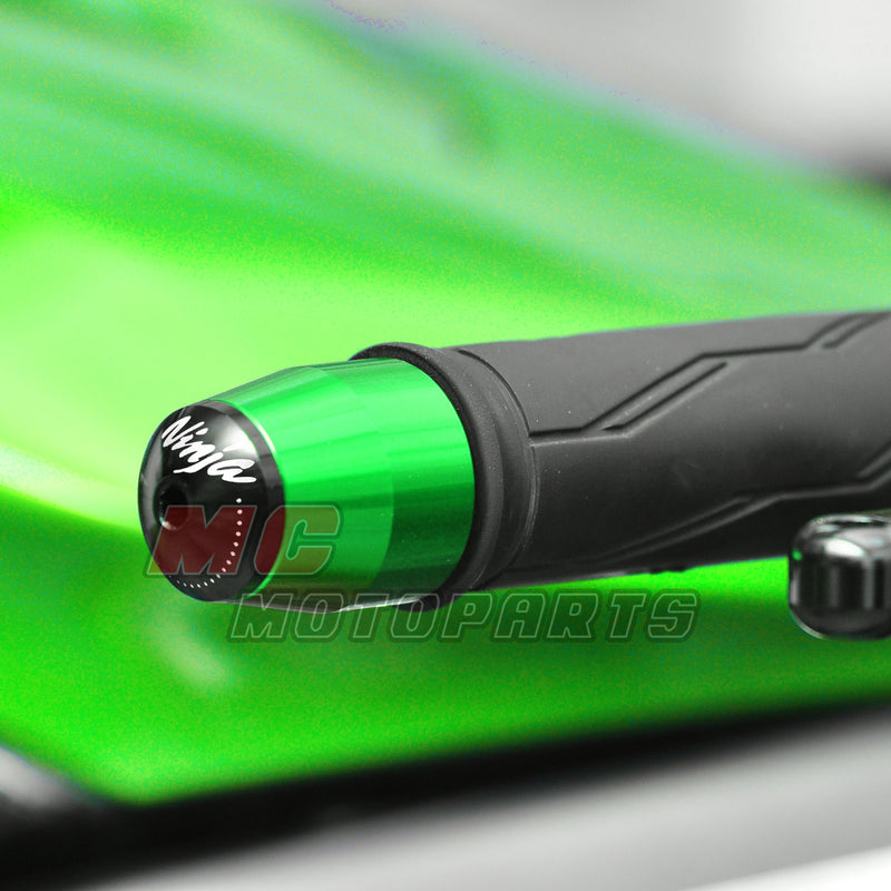 Fits Kawasaki Ninja 250R 300R 1000SX 400 Engraved Logo LIM Handle Bar Ends - MC Motoparts