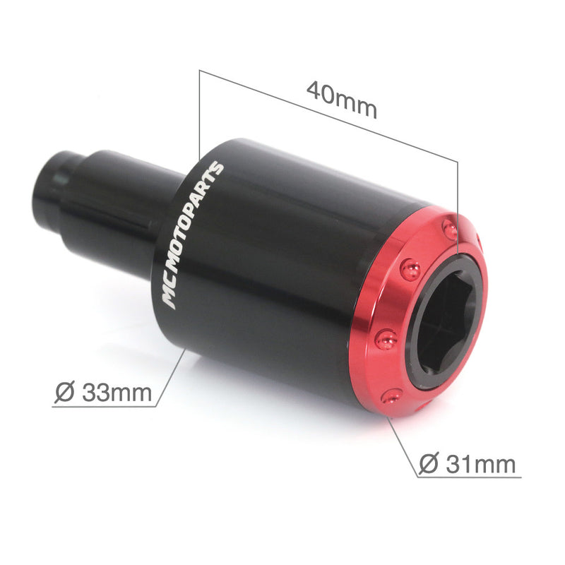 Fit Ducati Panigale 1199 1299 899 959 V4 ATOM CNC Bar Ends - MC Motoparts