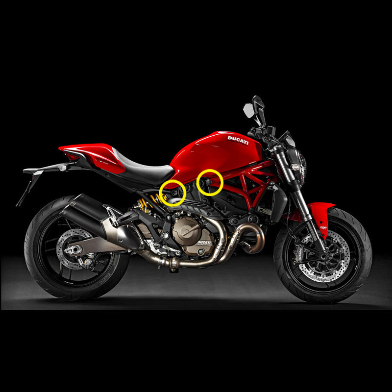 Fit Ducati Monster 821 1200 CNC 6 pcs Frame Plug Set - MC Motoparts