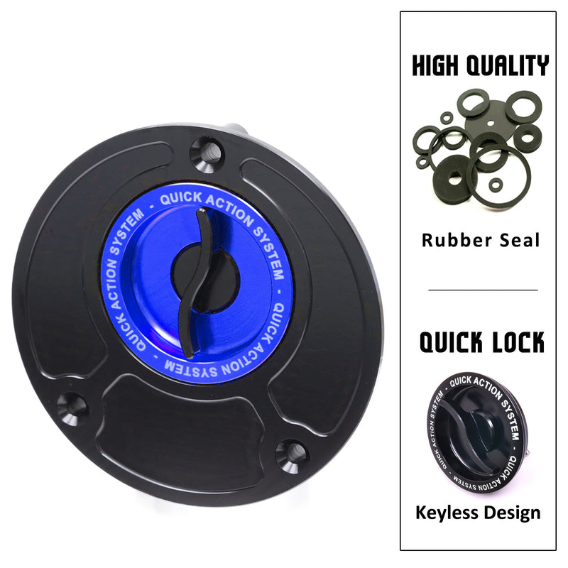 Fit Honda CBR600 F4 CBR600RR CBR1000RR Keyless Quick Lock Fuel Cap - MC Motoparts