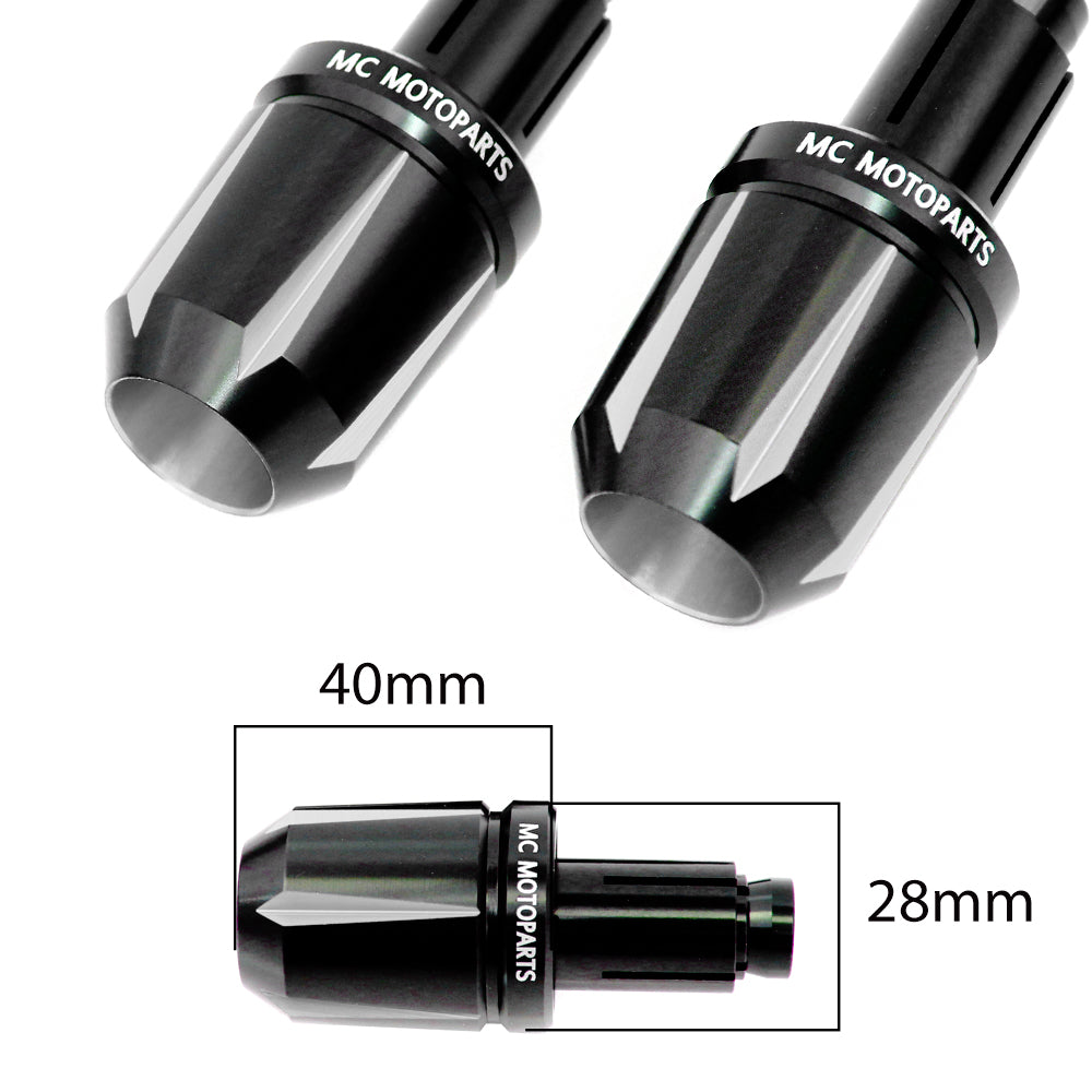Fit Kawasaki Ninja ZX-6R ZX-10R Z125 Tforce CNC Bar Ends - MC Motoparts