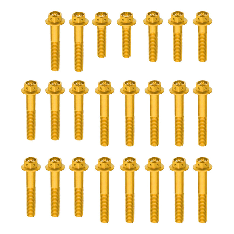 Fits Honda CBR650F 2014-2019 CNC Crankcase Cover Bolt Kit - MC Motoparts