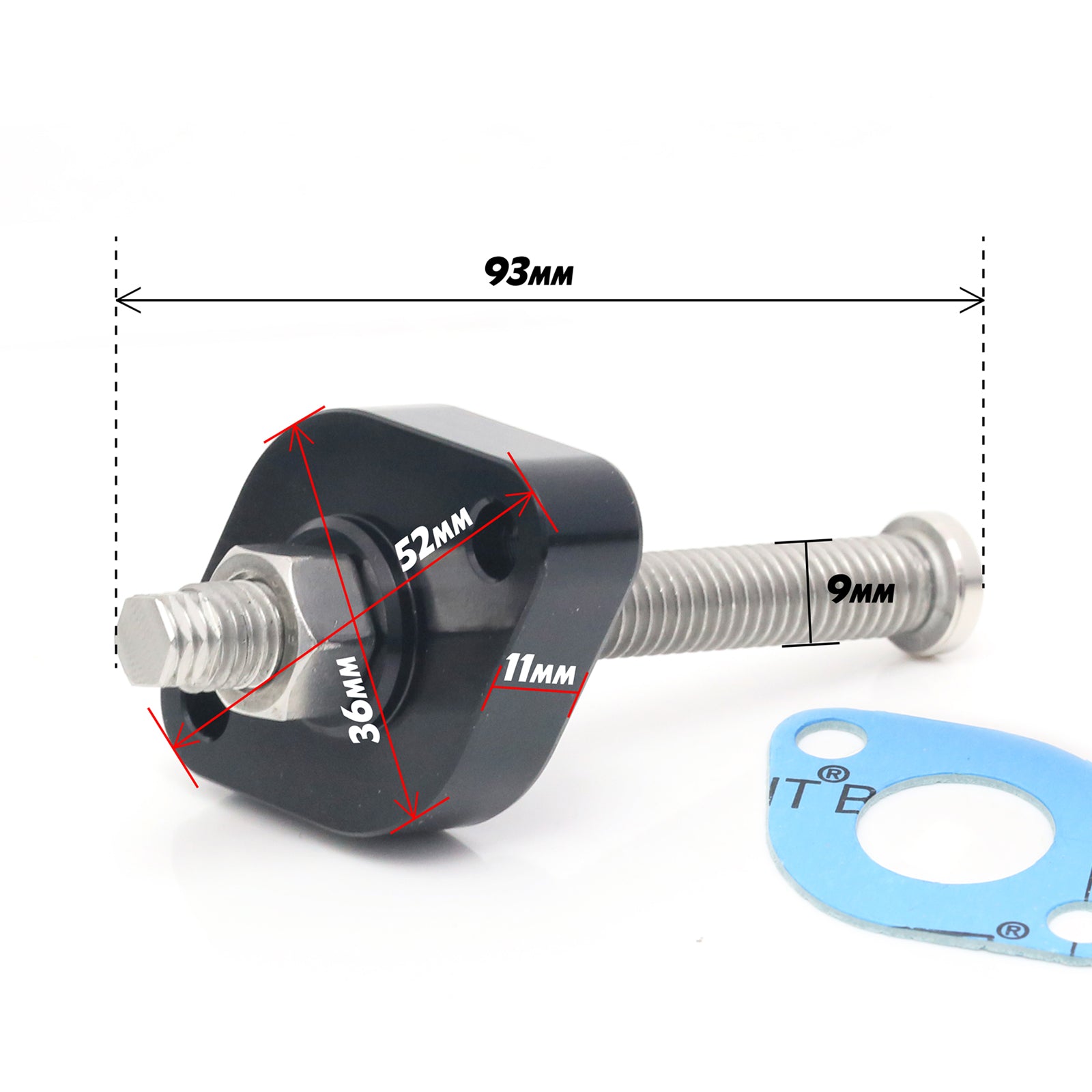Size of Kawasaki ZX 600 ZRX 1200 Timing Chain Tensioner Manual Cam Chain Tensioner MC Motoparts