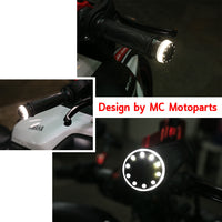 Fit Aprilia Shiver 750 900 Mana 850 IXENO Running Light LED Bar Ends - MC Motoparts
