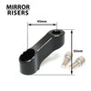 Fit Honda CB1000R 2007-2015 Engraved Logo Rear View Mirror Extender Riser - MC Motoparts