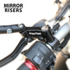 Fit Honda GROM 125 MSX125 2013-2019 Engraved Logo Rear View Mirror Extender Riser - MC Motoparts