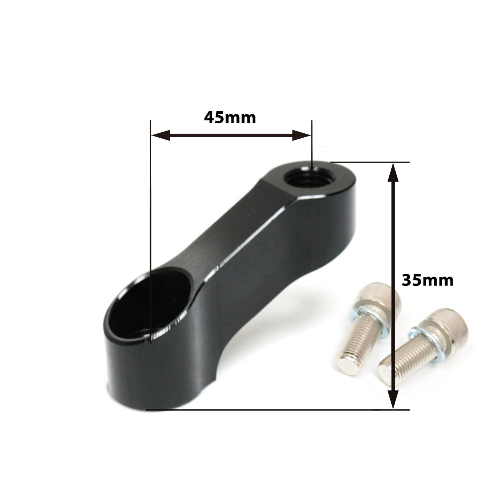 Fit Honda CB Engraved Logo Motorcycle Rear View Mirror Extender Riser - MC Motoparts