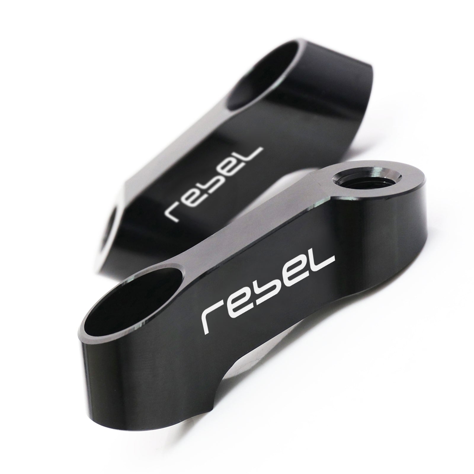 Fit Honda Rebel 250 300 500 CMX Engraved Logo Side Mirror Extender Riser - MC Motoparts