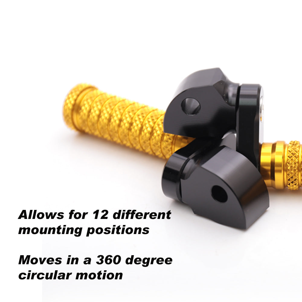 Fits Triumph Speed Four Speed Triple 25mm Adjustable Rear M-GRIP Foot Pegs