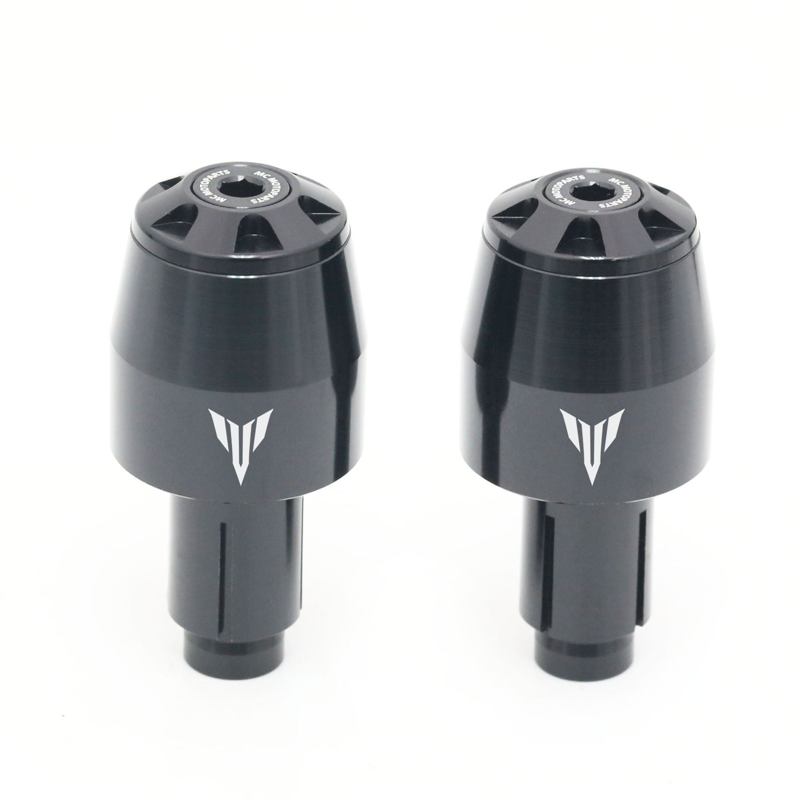 Fits Yamaha MT-07 MT-10 MT-125 MT Engraved Logo STORM CNC Bar Ends - MC Motoparts
