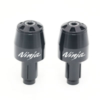 Fits Kawasaki ZX-6R ZX-10R ZX 600 Ninja Engraved Logo STORM CNC Bar Ends - MC Motoparts
