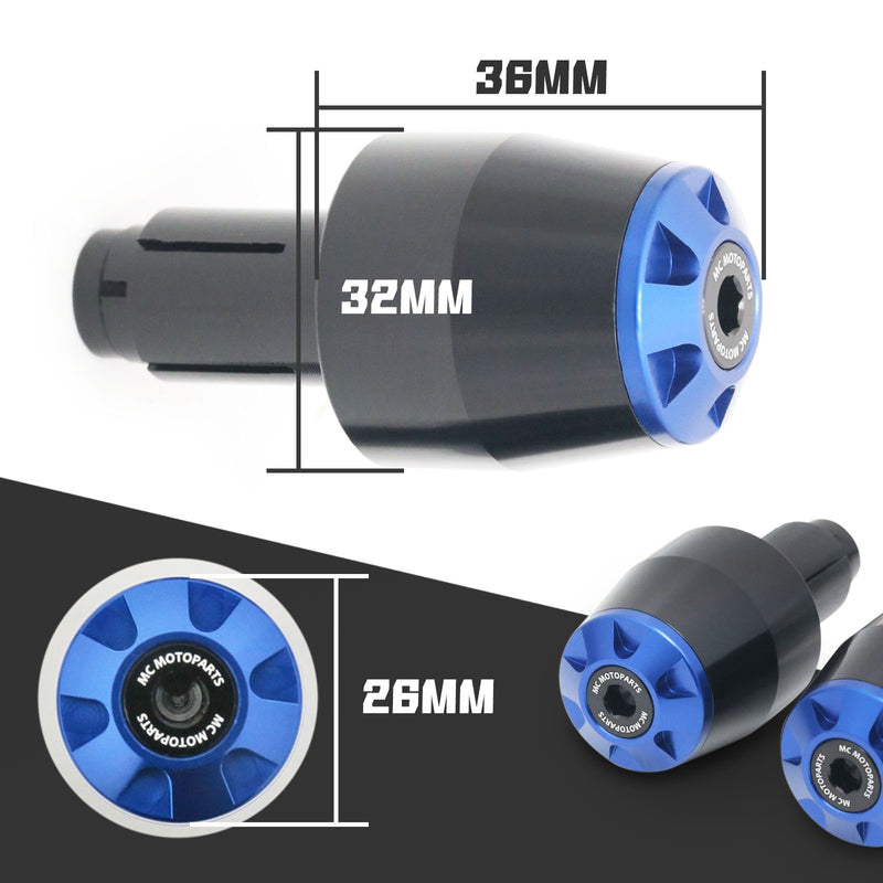 Fits Suzuki GSX-R 1000 750 600 GSXR Engraved Logo STORM CNC Bar Ends - MC Motoparts