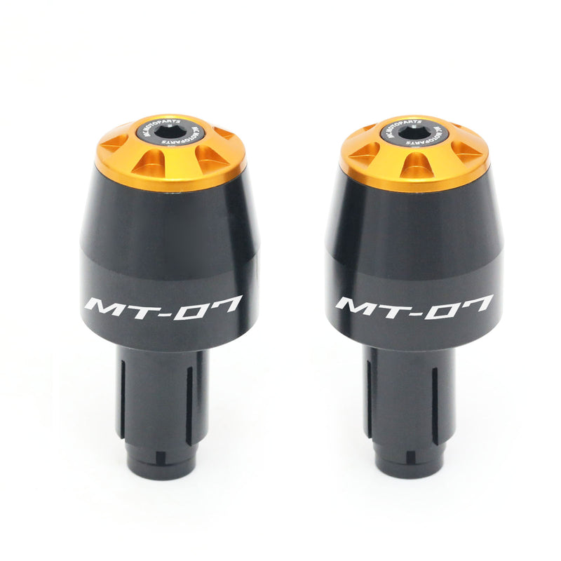 Fits Yamaha MT07 2014-2019 MT-07 Engraved Logo STORM CNC Bar Ends - MC Motoparts